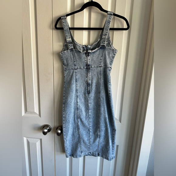 ✨ Festival-Ready Denim Mini Dress (Size Small) 🤠💙 - Picture 2 of 3